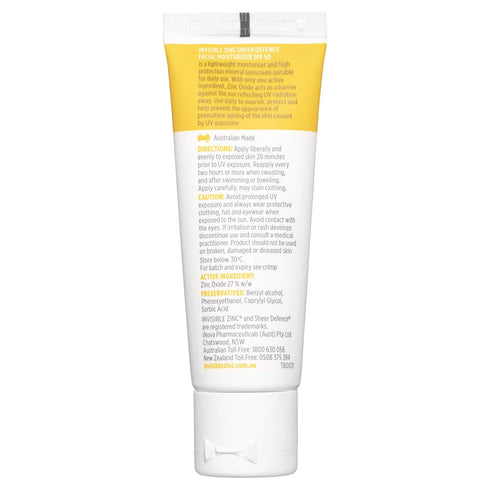 Sheer Defence Moisturizer SPF 50 - Daily Moisturizer with Sun Protection, 50g to Prevent Premature Aging from UV Rays