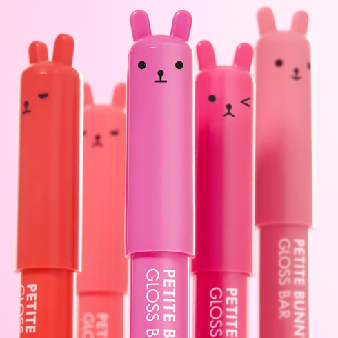 TONYMOLY Petit Bunny Lip Gloss for Women, Long Lasting Lip Crayon, Juicy Peach