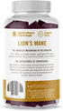 Om Mushroom Superfood | Lion's Mane Gummies | USA Grown Organic Mushrooms |Memory, Focus, Clarity, Nerve Health & Mood Support | 60 Count, 30 Servings Gummy Supplements