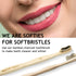 Virgin Forest Bamboo Toothbrush, Biodegradable Soft Bristles, Wooden Toothbrush with Wave-Shaped Handle (6 Pcs)