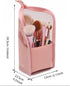Makeup Brush Travel Case Stand Up, High Capacity Portable Makeup Organizer for Travel
