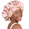 YANIBEST Satin Bonnet for Sleeping, Double Layer Satin Lined Hair Bonnet with Tie Band for Women