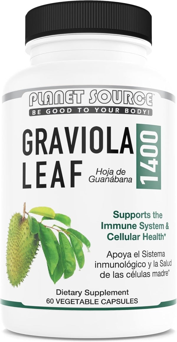 Planet Source Graviola Leaf - Annona Muritcata Soursop - Immune Boost and a Healthy