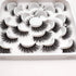 Losha 10 Pairs Faux Mink Eyelashes, Natural Look Fluffy Wispy Soft Handmade Reusable 3D Volume Lashes Pack