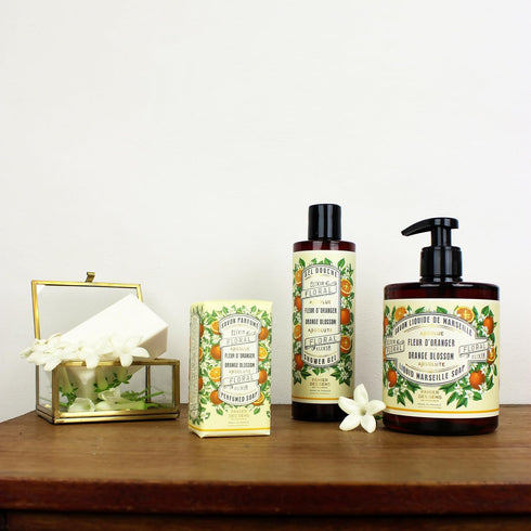 Panier des Sens - Orange Blossom Bar Soap - 97% Natural Ingredients Made in France, Vegan Friendly, Moisturizing