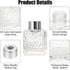 TUPANDY 2PCS 50ml/1.7oz Set Glass Diffuser Bottles with Cap, Small Square-Shaped Essential Oil Container, DIY