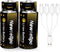 Newsellpo Rechargeable C Batteries 4 Pack, 1.5V 5000mWh Lithium C Size Battery LR14