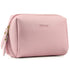 Narwey Small Vegan Leather Makeup Bag, Mini Cosmetic Pouch for Women Travel (Small, Pink)