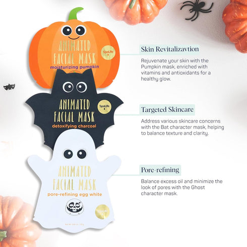 SpaLife Halloween Character Animated Facial Mask