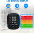 Blood Pressure Monitor, Automatic Upper Arm Monitor for Home Use with Digital LED Display, Adjustable Cuff 9-17'',