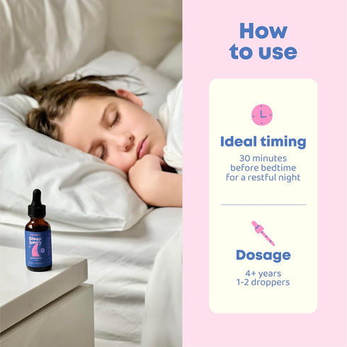 JoySpring SleepBerry Kids Melatonin Liquid - 3MG with D3 and Elderberry, Sugar-Free Sleep Support Formula (4 fl oz)