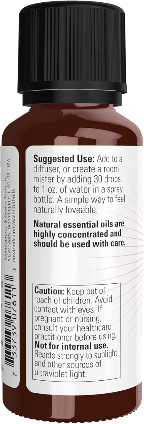 NOW Essential Oils Naturally Loveable Oil Blend, Romantic Aromatherapy Scent, 1-Ounce