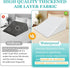 Wedge Pillow Case Cover 25x24x12 - Waterproof Triangle Incline Wedge Pillow Protector with Zipper & Pocket (Cover Only)
