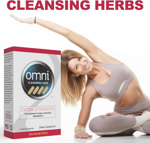 Wellgenix Omni Herbal Cleanse Detox Capsules: Fast Acting, Extra Strength Detox Cleanse, 4 Count