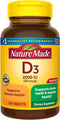 Vitamin D3 220 Tablets - 2000 IU (50 mcg), Supports Immune Health, Strong Bones and Teeth, & Muscle Function, 250%