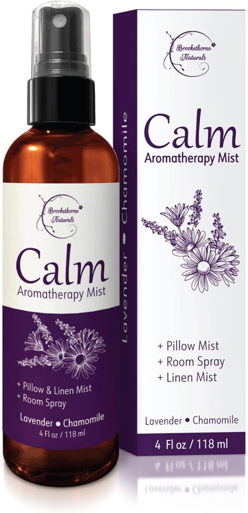 Calm Aromatherapy Spray with Lavender & Chamomile Essential Oil, Natural Sleep Spray for Relaxation & Sleep