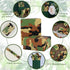 100 Sheets 20 x 14 Inches Camo Tissue Paper for Gift Wrapping, Green Black Camouflage for Birthday Camping Party