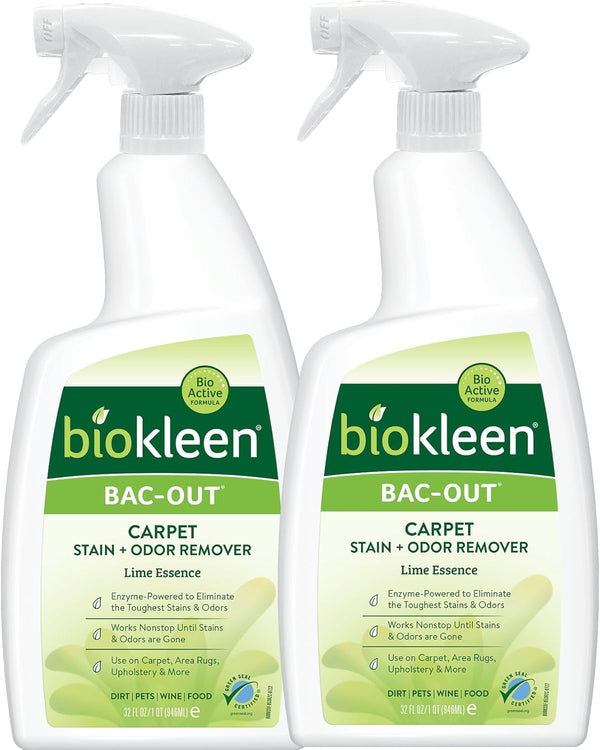Biokleen Bac-Out Stain and Odor Eliminator Spray, Foaming Action 32 oz - 2 Pack