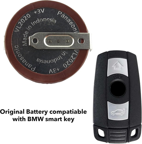 OEM VL2020 ML2020 Rechargeable Battery, 3V Lithium Coin 20MM 90 Degree Tab (1-Pack)