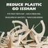 Natural Dental Floss Picks, 300 Count - Plant Based, PETA Approved Vegan, Eco-Friendly Twin Floss (Mint)