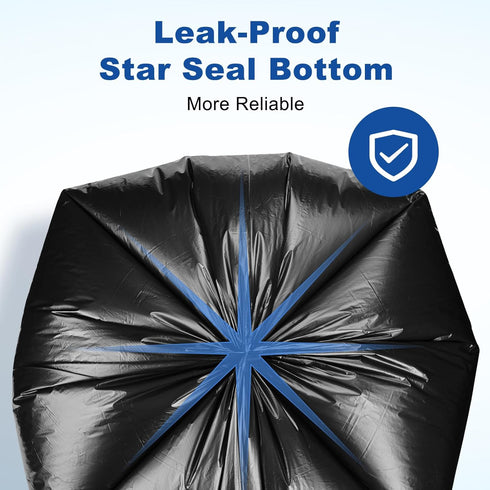 Store 30-33 0.9MIL,100 Count, 32"x38" Commercial, Gallon Trash Bags, Black Garbage Bags, Bolsas de Basura, Durable
