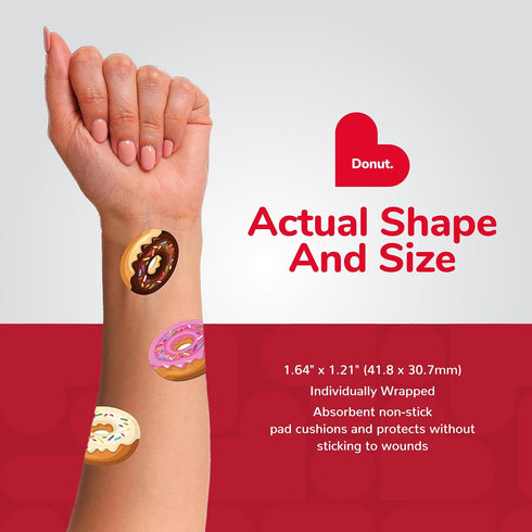 BioSwiss Bandages, Donut Shaped Self Adhesive Bandage, Latex Free, 24 Count, Fun First Aid Kit Supplies for Kids