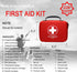 Compact First Aid Kit (228pcs) for Family Emergency Care, Waterproof EVA Case, Ideal for Car, Home, Camping
