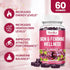 Iron & Hormone Balance for Women Gummies, 25mg Iron Supplement Anemia with multivitamin for Women, Zinc, Selenium, Iodine - for Iron Deficiency - Natural Hormonal Support for PMS, Vegan 60 Count