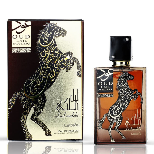 Lattafa Perfumes Oud Lail Maleki Eau de Parfum Spray 3.4 Ounce (Unisex)