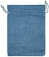 12-Pack Natural Burlap Gift Bags 5.5x7.75 (Teal Blue, Medium) with Drawstring for Party Favors or DIY Craft