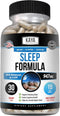 Kaya Naturals Sleep Support Formula with Melatonin, Vitamin Supplement for Sleep, Stress, and Mood Support, 30 Count