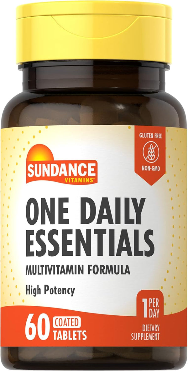 Sundance Daily Multivitamin for Men and Women | 60 Tablets, High Potency Formula, Non-GMO, Gluten Free