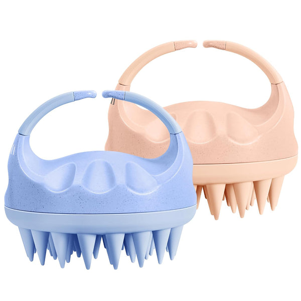HEETA Scalp Massager Hair Growth - Soft Silicone Bristles to Remove Dandruff, Shampoo Brush for Hair Care