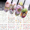 12 Sheets Lily Flowers Nail Stickers, Water Transfer Decals for Spring Floral Nail Art Design