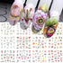 12 Sheets Lily Flowers Nail Stickers, Water Transfer Decals for Spring Floral Nail Art Design