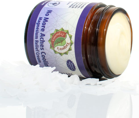 Magnesium No More Aches Cooling Cream - Fast-Acting Formula for Muscle & Joint Discomfort, Natural Ingredients,