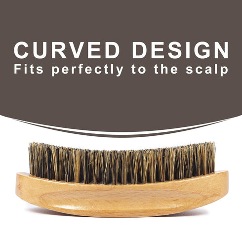 Wave Brush Medium Boar Bristles Hair Brush, Designed for Thin and Normal Hair, Great for 360 Waves