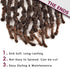 Niseyo Butterfly Locs Crochet Hair, 12 Inch, 1 Pack Pre-Looped Distressed Locs Crochet Braids (T30)