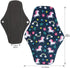 PHOGARY Set (7 1, Reusable Menstrual Pads for Heavy Flow with Wet Bag, Sanitary Pads with Wings for Women, Washable