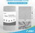AIDEA Grey Microfiber Cleaning Cloth Roll | 75PK | Reusable Paper Towels, Washable Shop Rags