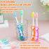 Toddler Toothbrush Kids Pack of 60, Individually Wrapped Manual Suction Cup Animal Toothbrushes for Home and Travel