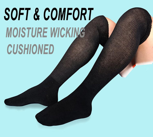 2 Pairs Walking Boot Socks, Air Cam Walker Brace Fracture Boot Orthopedics Socks Replacement Sock Liner