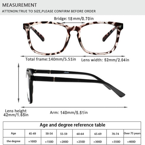 Henotin 4-Pack Blue Light Blocking Reading Glasses, Spring Hinge Computer Readers, Anti UV Ray Square Eyeglasses
