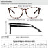 Henotin 4-Pack Blue Light Blocking Reading Glasses, Spring Hinge Computer Readers, Anti UV Ray Square Eyeglasses