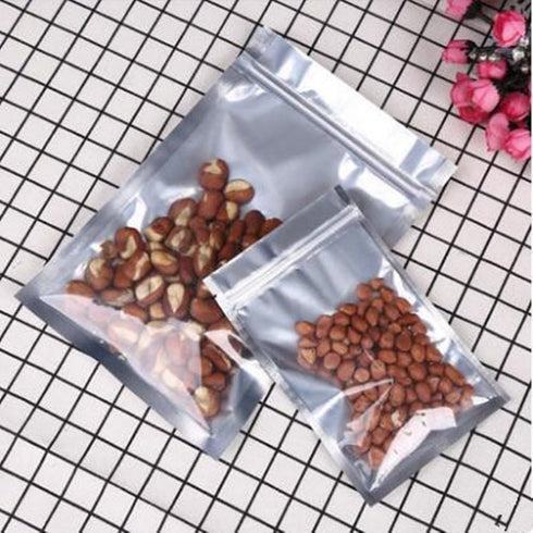 PABCK 100 Pack Mini Small Clear Front Resealable Heat Seal Bags for Food Storage
