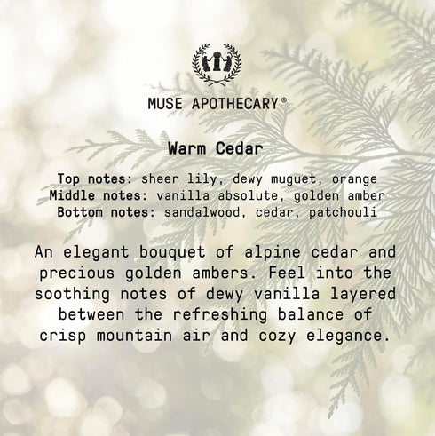Muse Apothecary Room Ritual - Christmas Room Spray | Aromatic Relaxing Mist | Infused with Essential Oils - 8 oz, Warm
