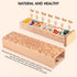 OYTKWU 1 7 Wooden Weekly Pill Organizer time a Day -Daily Pill Box, Travel-Friendly, Safe Travel Day Pill Organizer