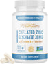 Chelated Zinc Supplements | Zinc Glycinate 30mg | TRAACS Chelated Zinc Bisglycinate, Vitamin B6 & BioPerine | Immune
