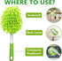 Microfiber Duster for Cleaning, Hand Washable with 4 pcs Replaceable Microfiber Head for Home Use