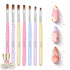 Beetles Gel Nail Brush Set, 7Pcs Nail Art Brushes for Home and Salon Use, Nail Painting Decoration